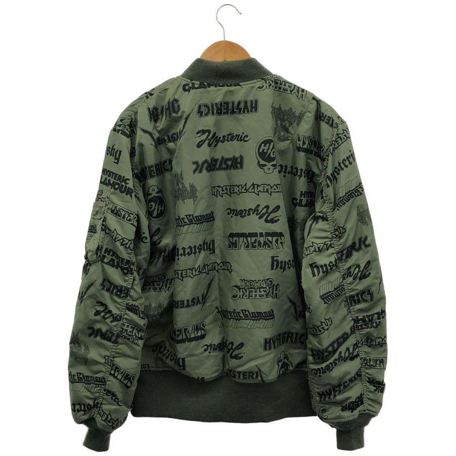 HYSTERIC GLAMOUR ヒステリックグラマー 総柄 カーキ 02173AB04 MA-1