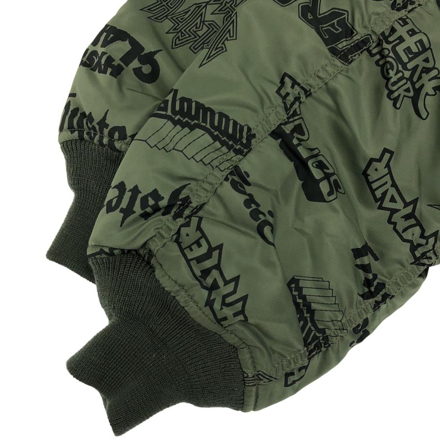 HYSTERIC GLAMOUR ヒステリックグラマー 総柄 カーキ 02173AB04 MA-1