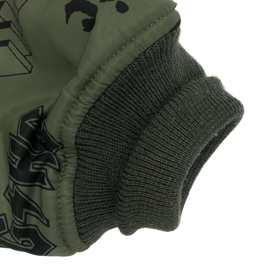 HYSTERIC GLAMOUR ヒステリックグラマー 総柄 カーキ 02173AB04 MA-1