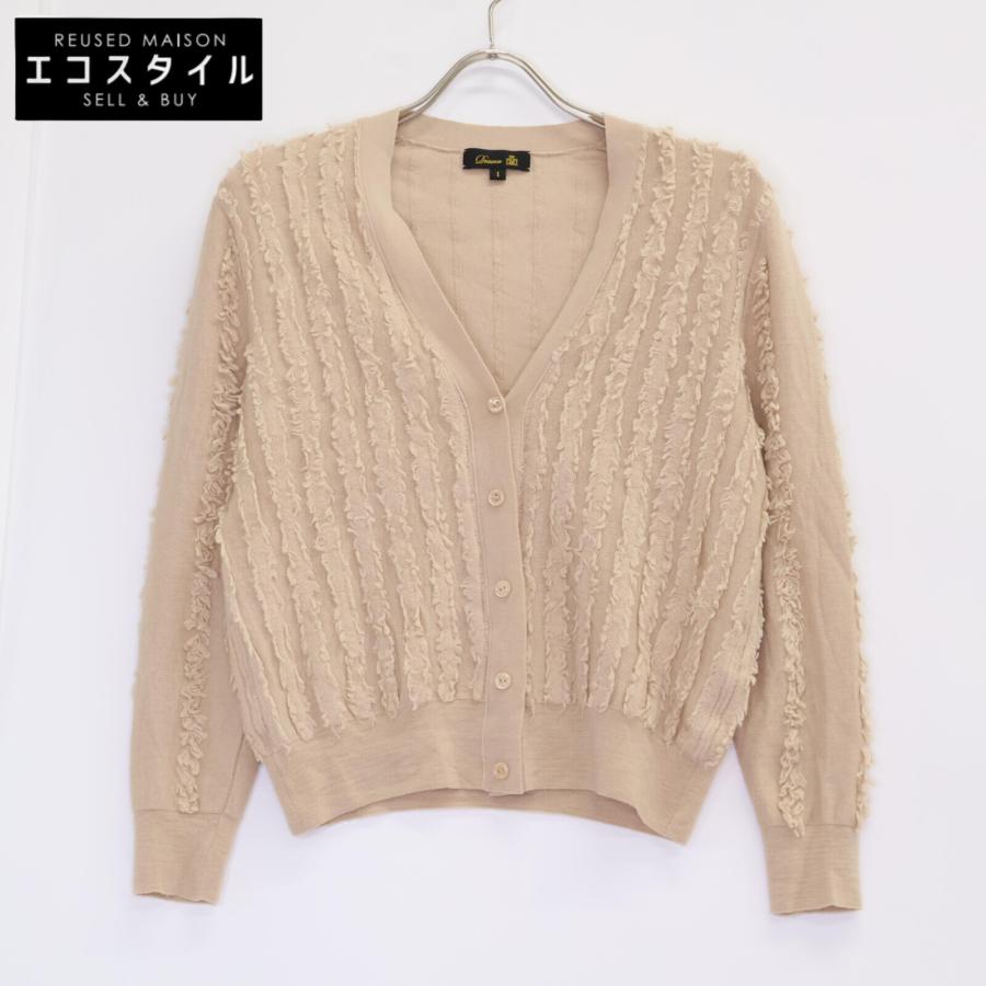 DRAWER 美品/ Drawer ドゥロワー 6515-299-0412 ウール フリンジ  