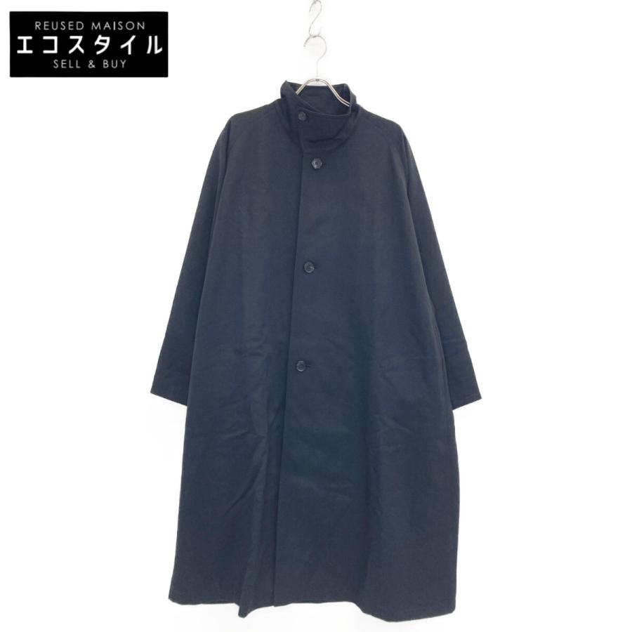 CABaN ウールコート M ブラック ウールギャバジン スタンドカラーコート | CABaN(キャバン