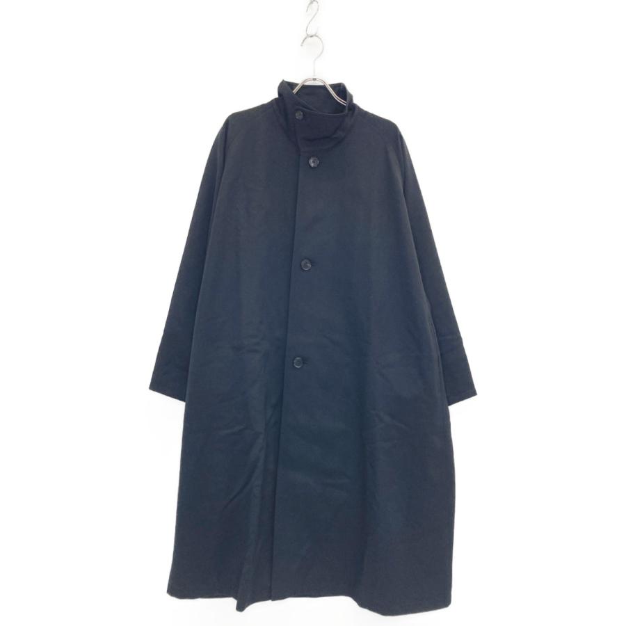 CABaN キャバン 黒 ウールギャバジン スタンドカラーコート ブラック M