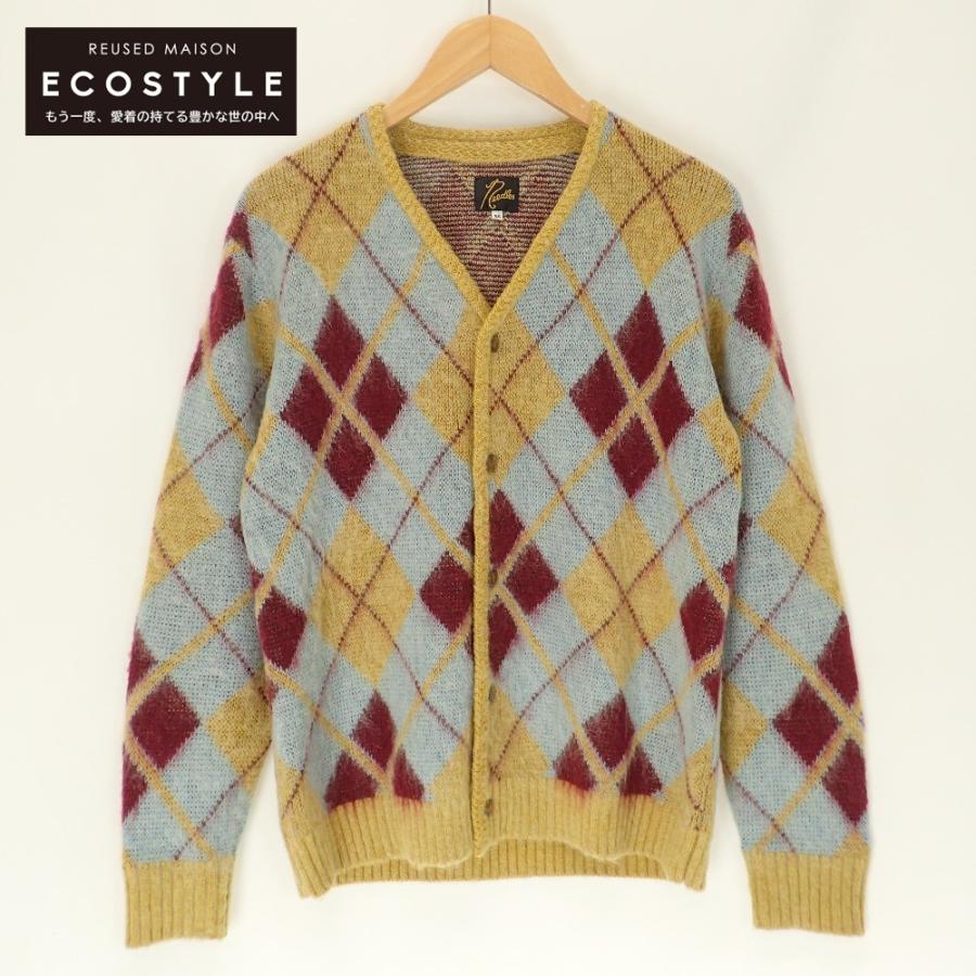 Needles モヘア カーディガン ダイヤモンド アーガイル M Needles