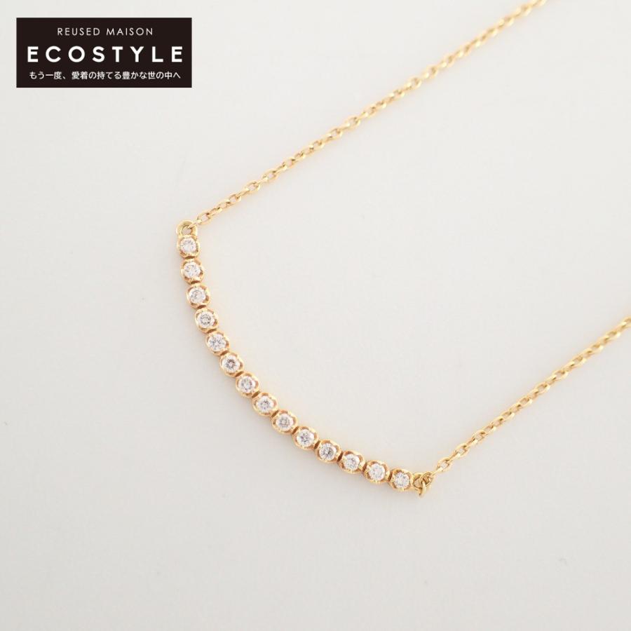 アーカー ダイヤ ネックレス ビリーブユー 0.10ct K18 AHKAH 