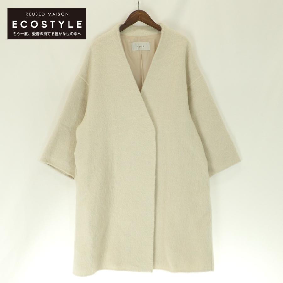 ADORE（アドーア） 531-9252012 シャギーリバー コート 38 ホワイト