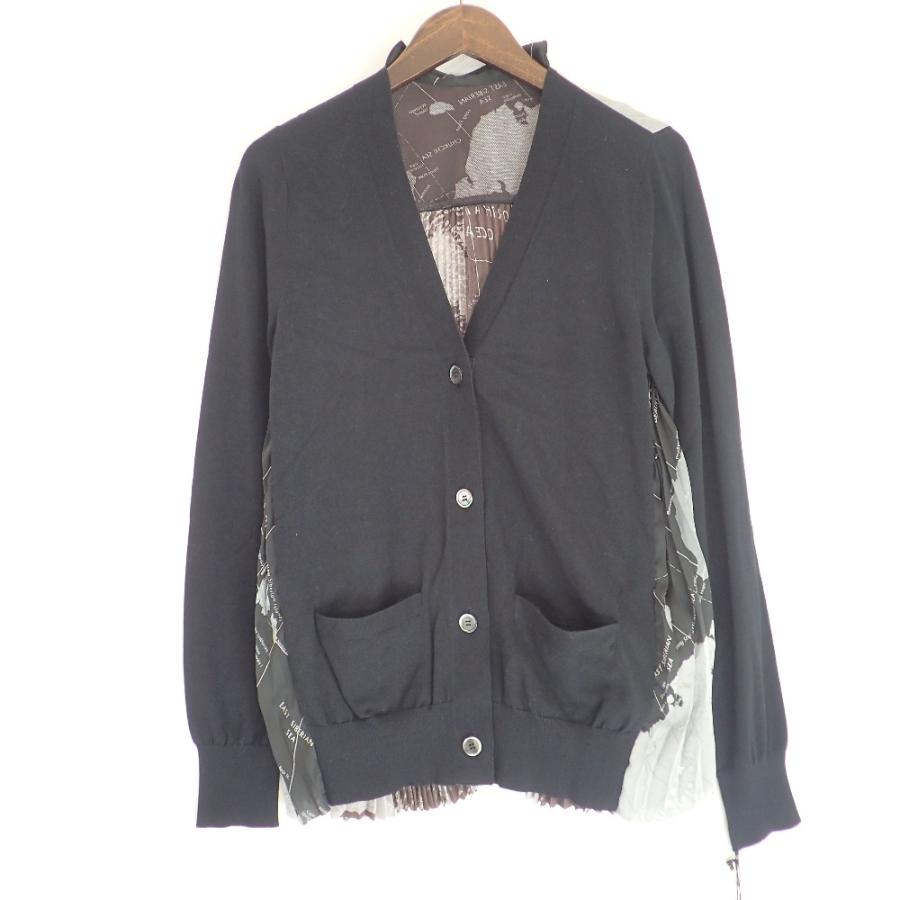 sacai（サカイ） 20年製 20-04994 ブラック マップ プリーツ