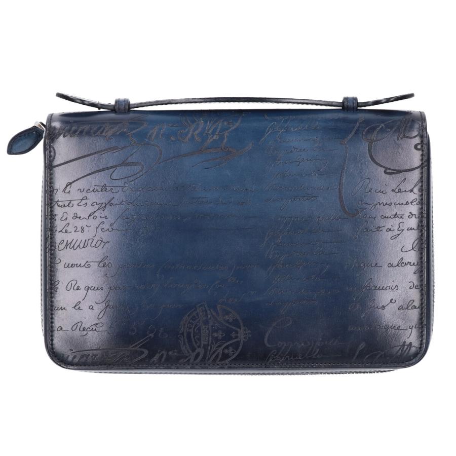 新品同様/ Berluti ベルルッティ イタウバ ワイド スクリットレザー