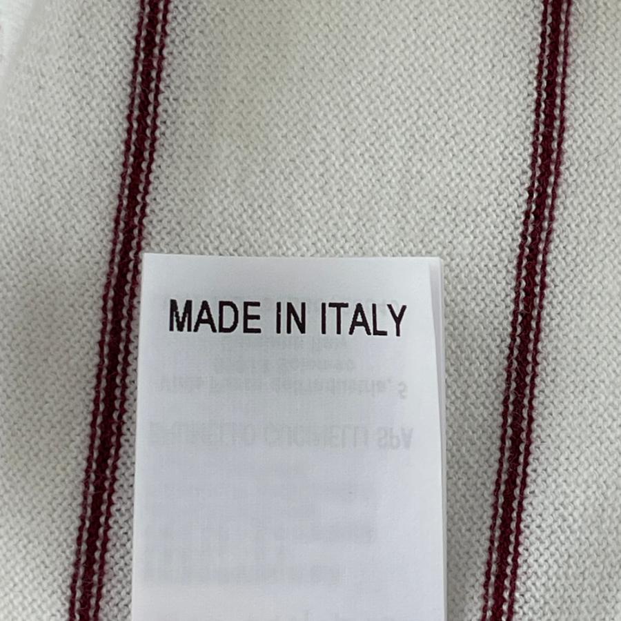 美品/ Brunello Cucinelli ブルネロクチネリ コットン ボーダー ニット