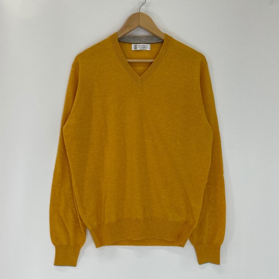 美品/国内正規 Brunello Cucinelli ブルネロクチネリ カシミヤ100％ V 