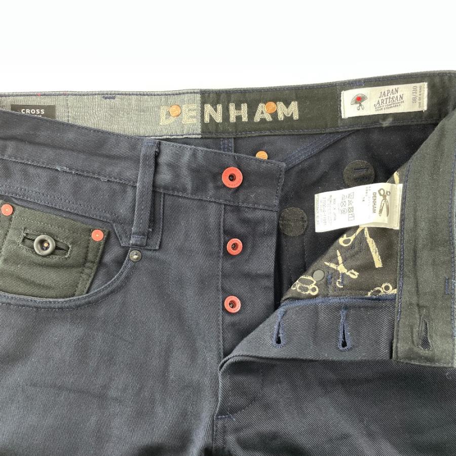 DENHAM デンハム ブラック CROSSBACK MIJKD クロスバック ボタンフライ