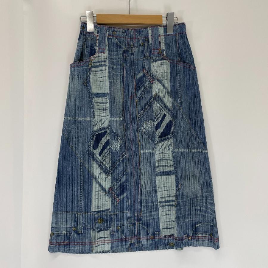 PLEATS PLEASE プリーツプリーズ PP03-JG535 デニム転写プリント 