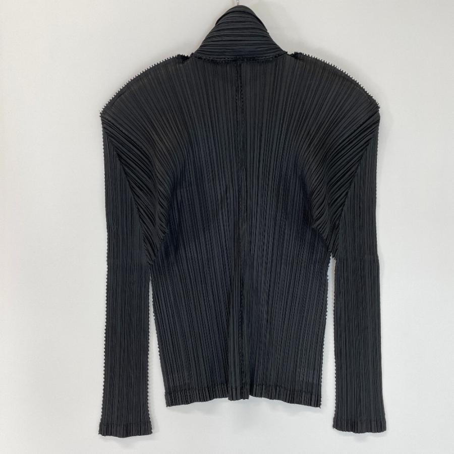 PLEATS PLEASE ジッパーブルゾン ブラック FLUFFY BASICS – ISSEY