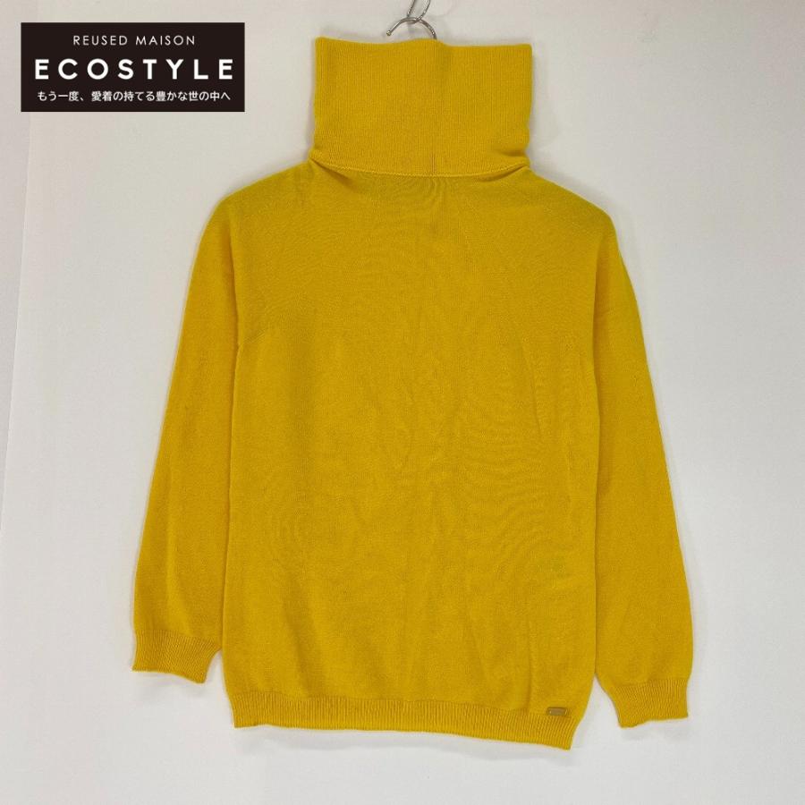 CHANEL シャネル 01A P18129V00974 イエロー タートルネック カシミヤ  