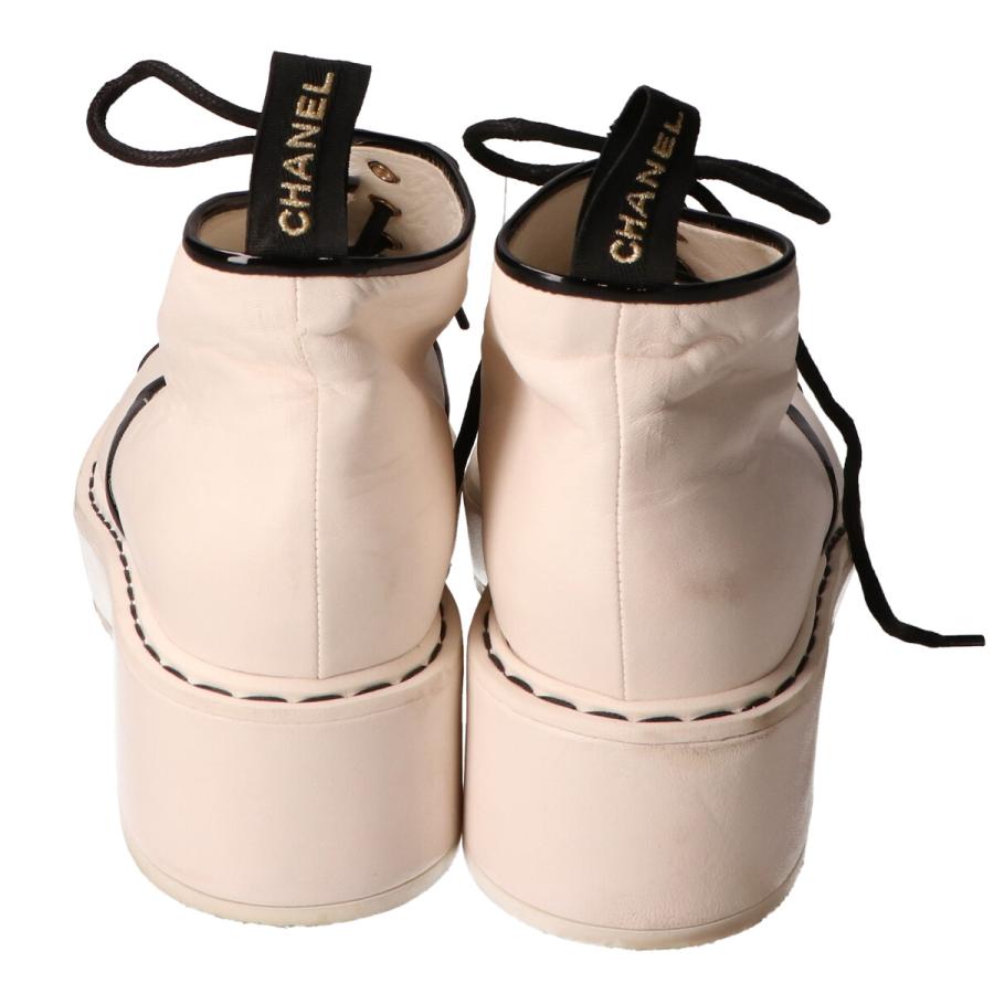 CHANEL（シャネル） G33169 CCココマークパテントトゥ パール装飾