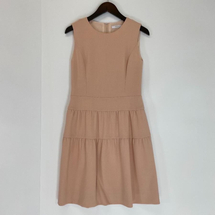 公式 フォクシーブティック ドレス ティアード 36489 ワンピース 42  