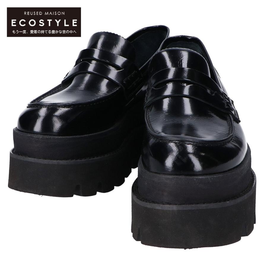 新品未使用】MM6 ポインテッドトゥローファーブラック 37 Maison