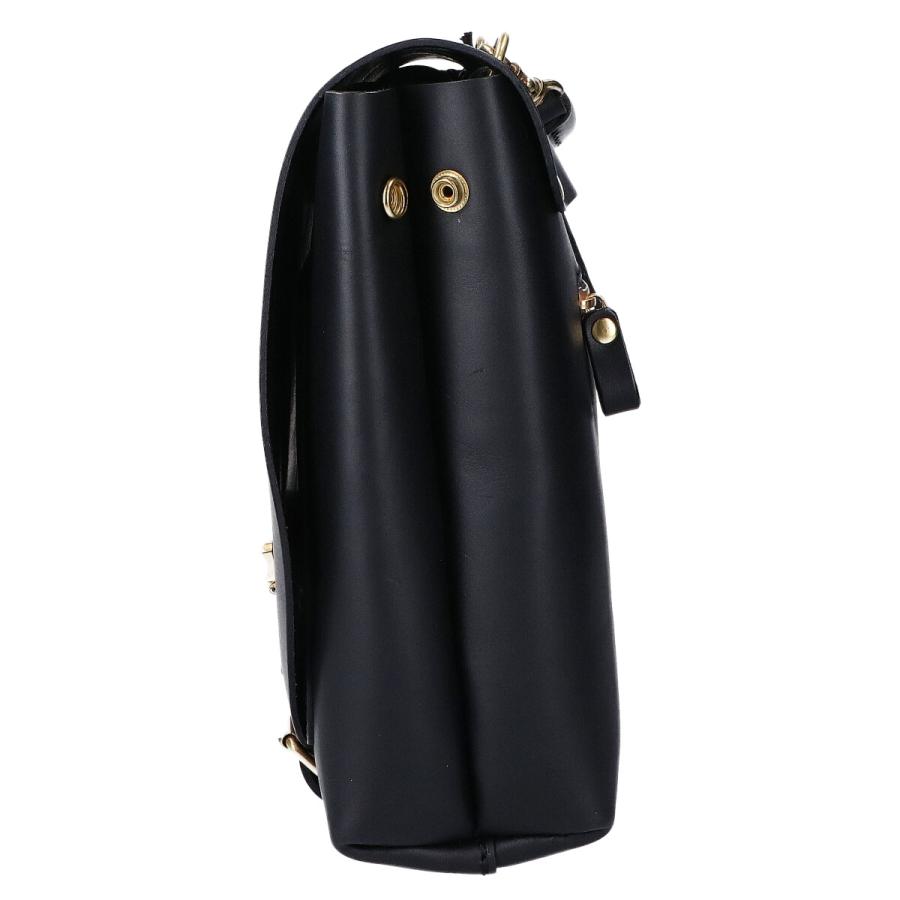 HERZ / 3way/リュック/レザー/BLK/CW-137-M/スレ有 HERZ ヘルツ CW-137 ナレッジバッグ / 3WAY リュック・デイパック