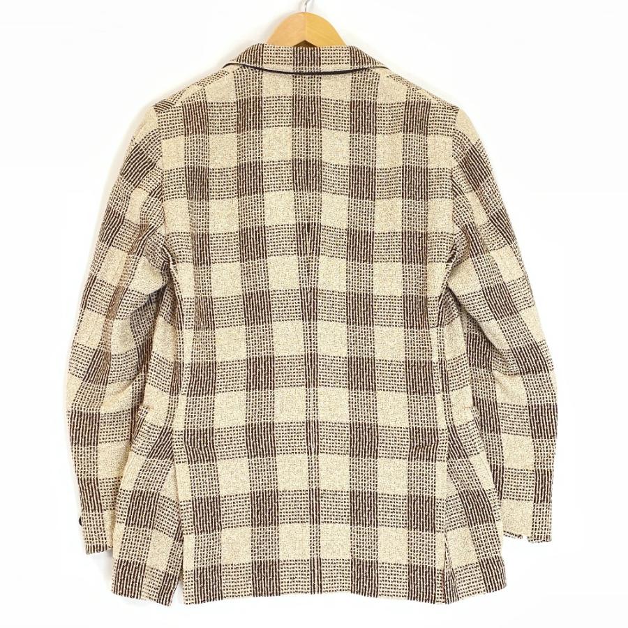 LARDINI（ラルディーニ） JK253 シルク混 ベージュ チェック 