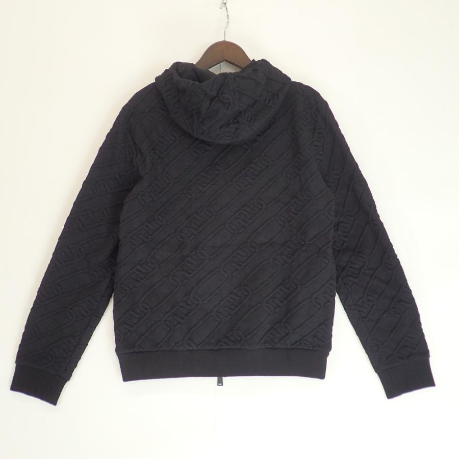 FENDI フェンディ 22年製 FY0984 ブラック ダブルチェーン ジップ  