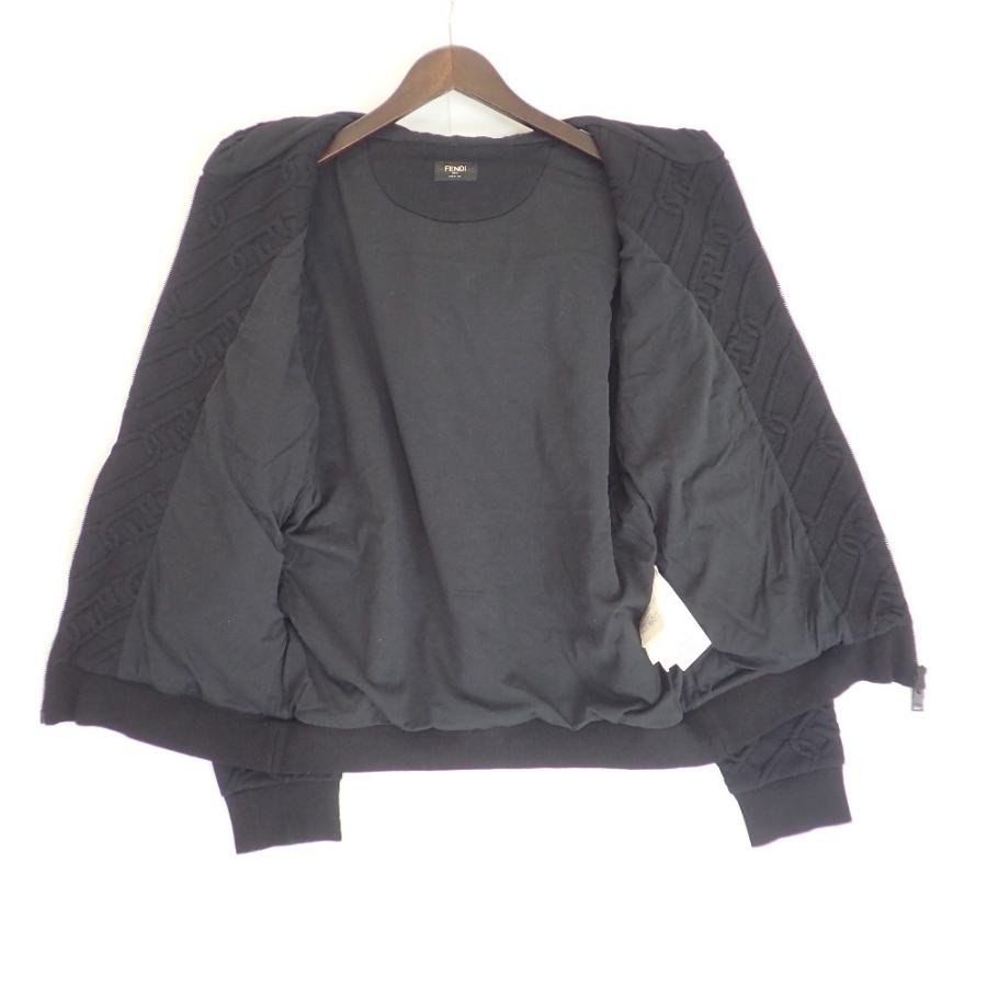 FENDI フェンディ 22年製 FY0984 ブラック ダブルチェーン ジップ  