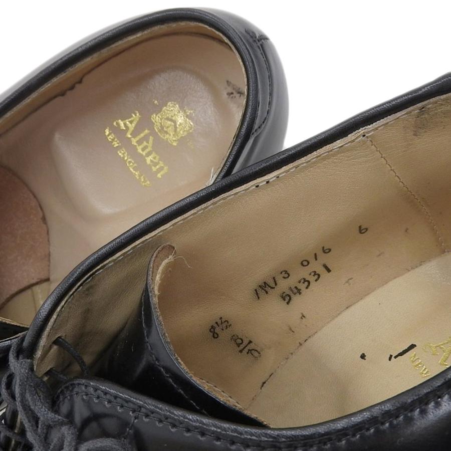 Alden コードバン Ｖチップ シューズ 54331 レザーシューズ サイズ8 オールデン 54331 Vチップ ブラック コードバン サイズ8.5D - 中古革靴