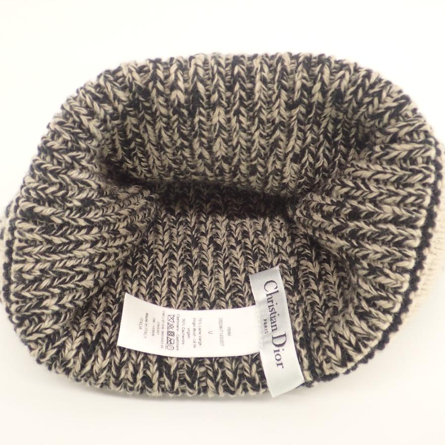 美品 Dior ディオール 22年製 25DWI714S007 カシミヤ混ウール ロゴ