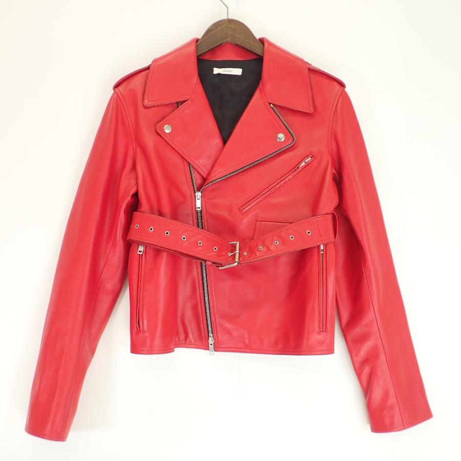 CELINE（セリーヌ） 国内正規/ カーフレザー ダブルライダース