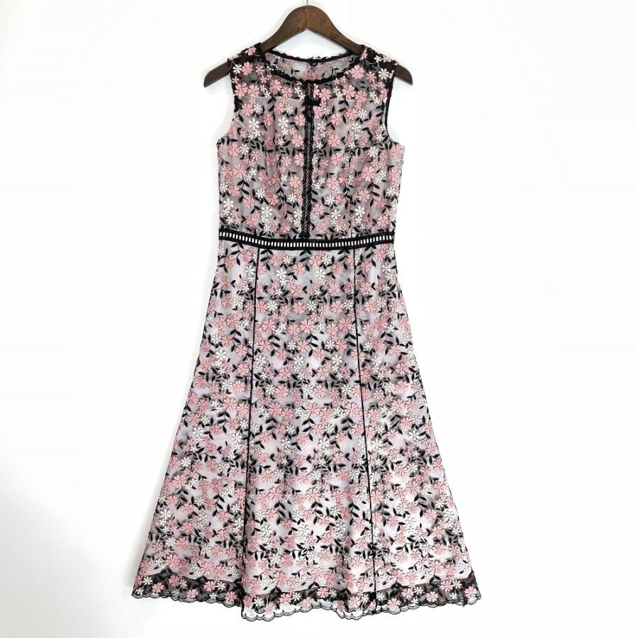 TOCCA ワンピース　ドレス　刺繍 TOCCA トッカ 21年製 ピンク Flower Bouquet Embroidery Dress ドレス