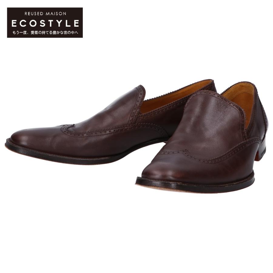 HERMESエルメス × ジョンロブ製 ブラウンレザーショートブーツ サイズ