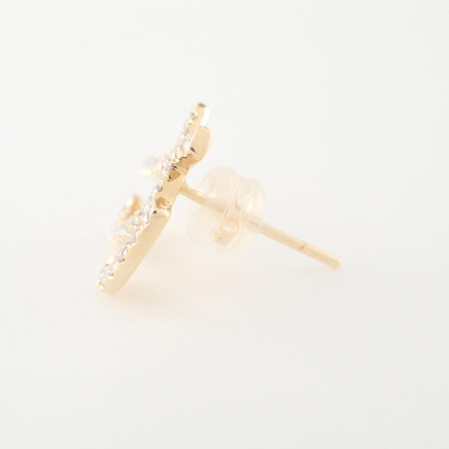 Bijou de M ビジュードエム K18 ひらがなピアス か ダイヤモンド Bijou de M ビジュードエム K18 ひらがなピアス か ダイヤモンド
