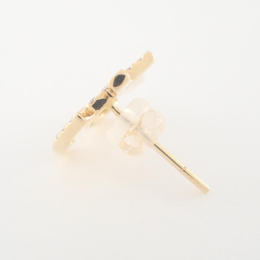 Bijou de M ビジュードエム K18 ひらがなピアス か ダイヤモンド Bijou de M ビジュードエム K18 ひらがなピアス か ダイヤモンド