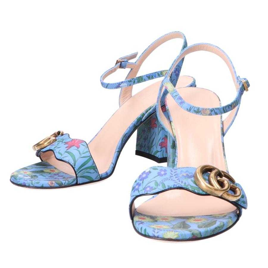 GUCCI 美品 グッチ 453379 DVX00 4925 フローラルプリント GG