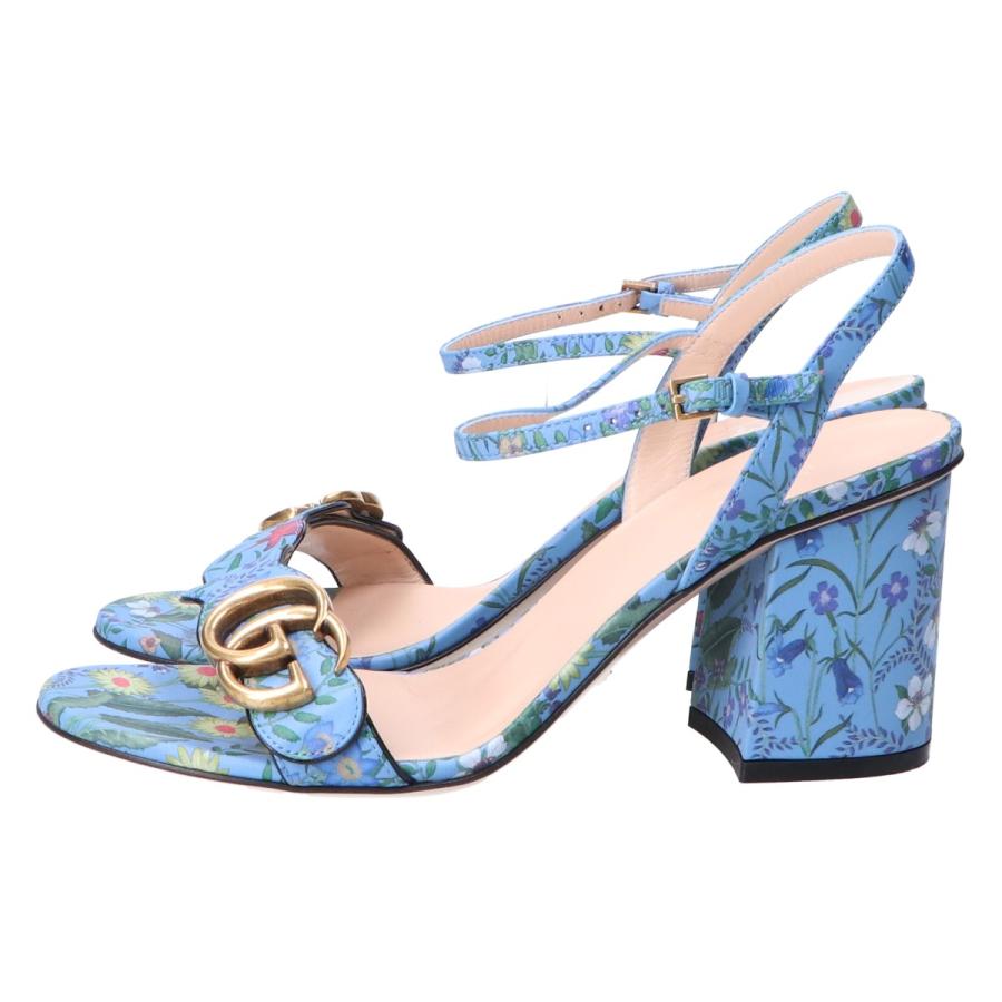 GUCCI 美品 グッチ 453379 DVX00 4925 フローラルプリント GG アンクル