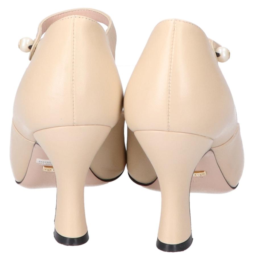 GUCCI（グッチ） 446750 メリー・ジェーン レザー パンプス 36