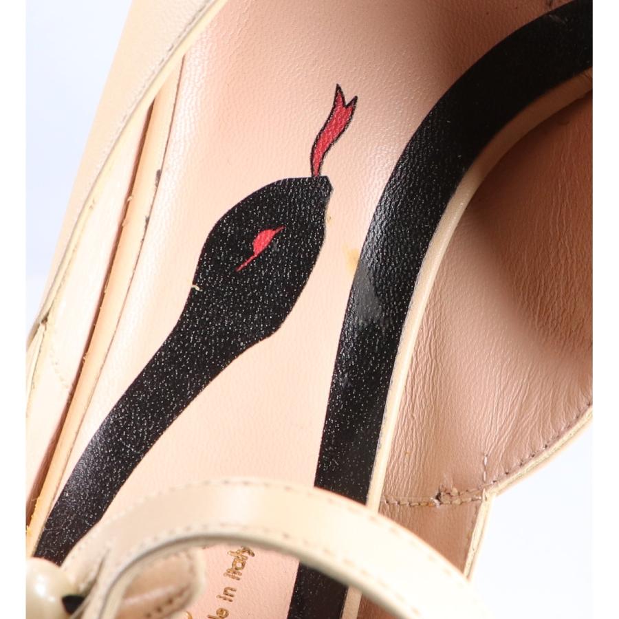 GUCCI（グッチ） 446750 メリー・ジェーン レザー パンプス 36