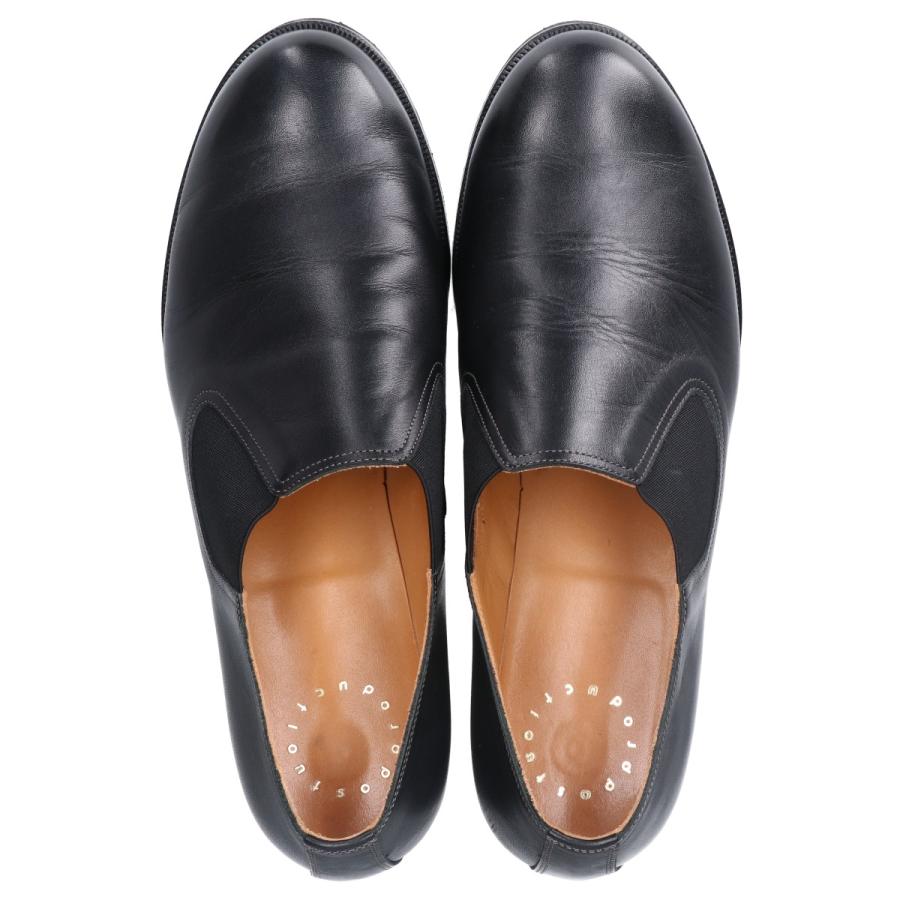 ポストプロダクション Mil-Dress サイドゴアレザーシューズ ブラック 美品 Post Production ポストプロダクション Mil-Dress ミルドレス