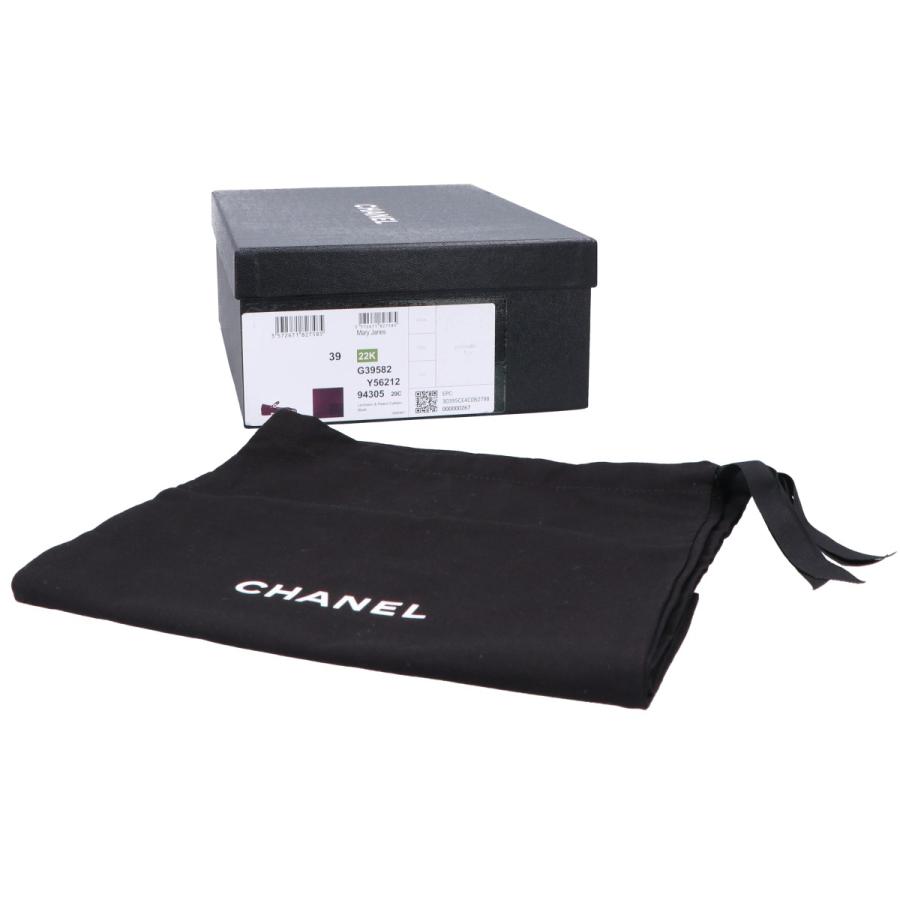 CHANEL（シャネル） 新品同様/ G39582 Mary Janes カメリア