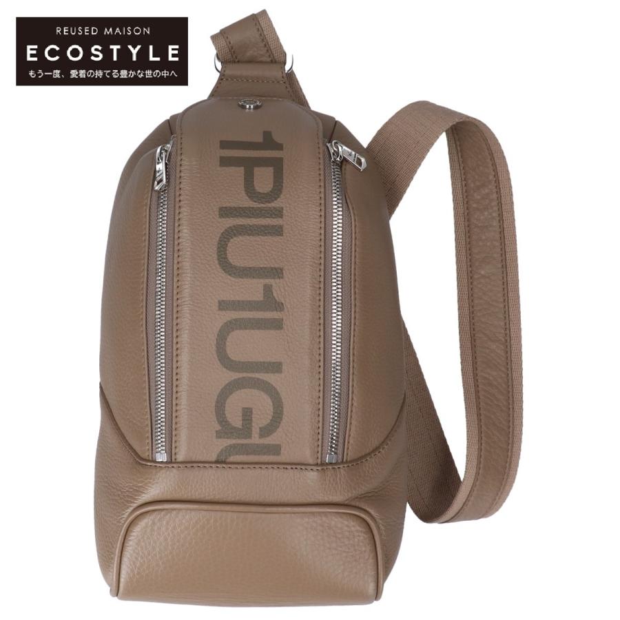 1piu1uguale3ペッレモルビダ ボディー バッグ 美品 1piu1uguale3 ウノピゥウノウグァーレトレ x PELLE MORBIDA