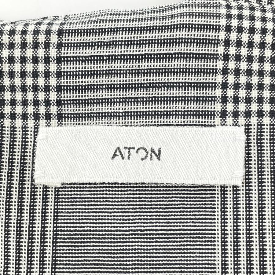 ATON エイトン OPAGNW0809 TECHNO WOOL オーバーオール チェック  