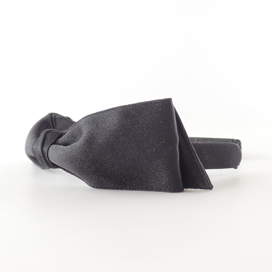 CHANEL シャネル リボン カチューシャ ヘアアクセサリー ブラック