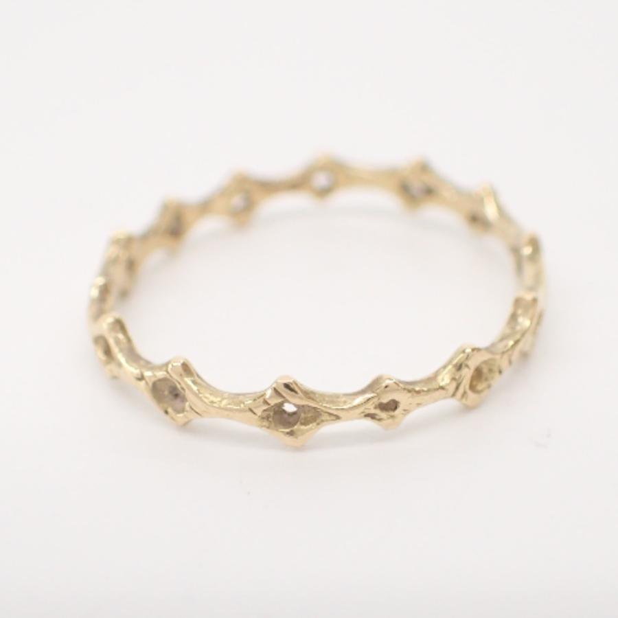 美品 KAORU カオル RK18-325-DIA1 K18 ダイヤモンド カレイド