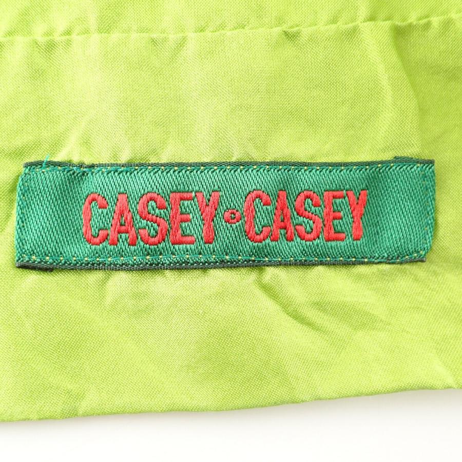 CASEY ケイシーケイシー グリーン サイドボックスタックシルク 