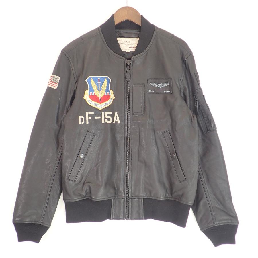 AVIREX（アヴィレックス） 6151098 ブラック 40th ANNIV LEATHER MA-1