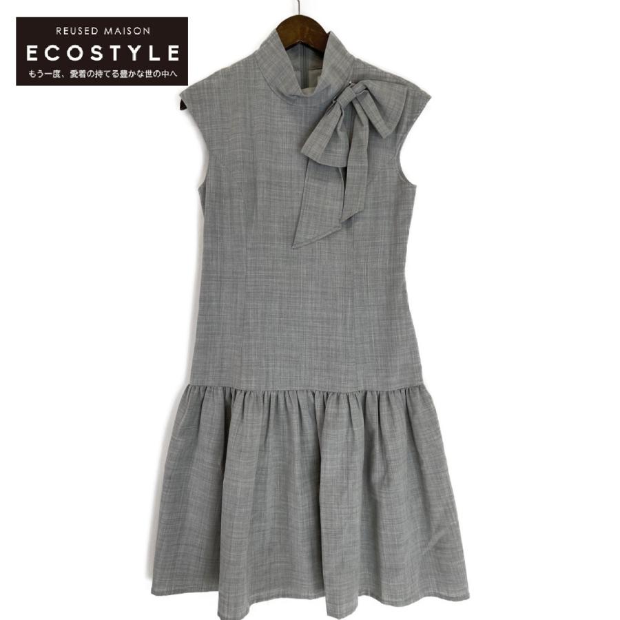 ルネ　グレー　ワンピース（34） ルネグレーフリルワンピース34