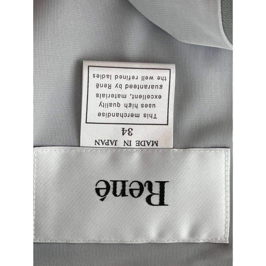 Rene ルネ 6116261A グレー レーヨン リボンワンピース 34 ワンピース  