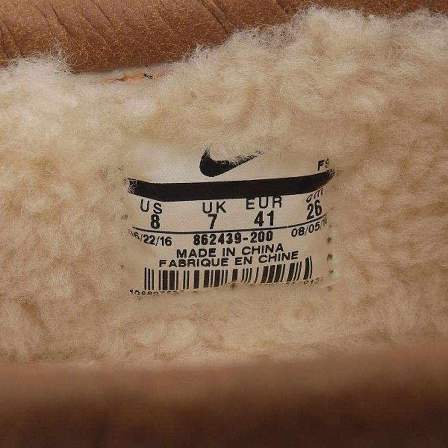 NIKE（ナイキ） 美品 レザー エアモック ボンバー スリッポン シューズ