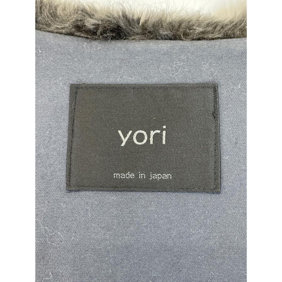 美品/ yori ヨリ YR1725-082AT-3 フェイクファー フーディ ベスト F  