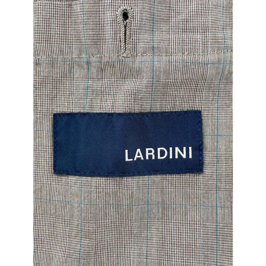 LARDINI ラルディーニ ストレッチスーツ ピークドラペル サイズ46 LARDINI（ラルディーニ） 美品/国内正規 チェック ピークドラペル