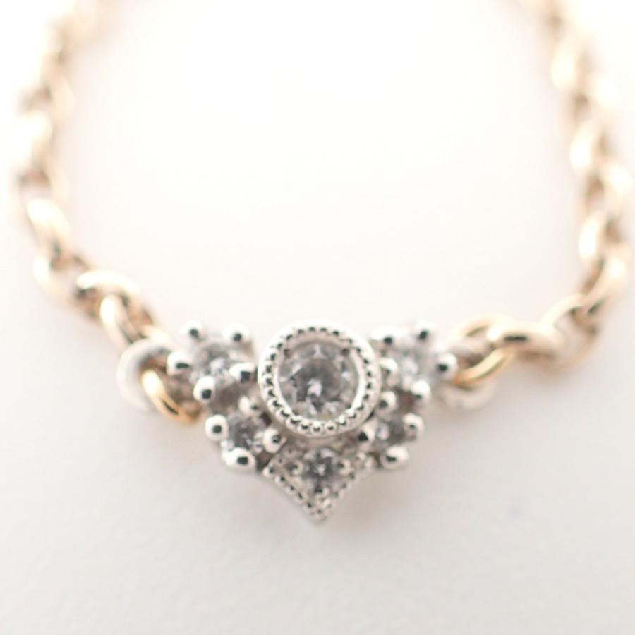 美品 AbHeri アベリ 141137-04 1426A PTK18CH 0.04ct ダイヤモンド