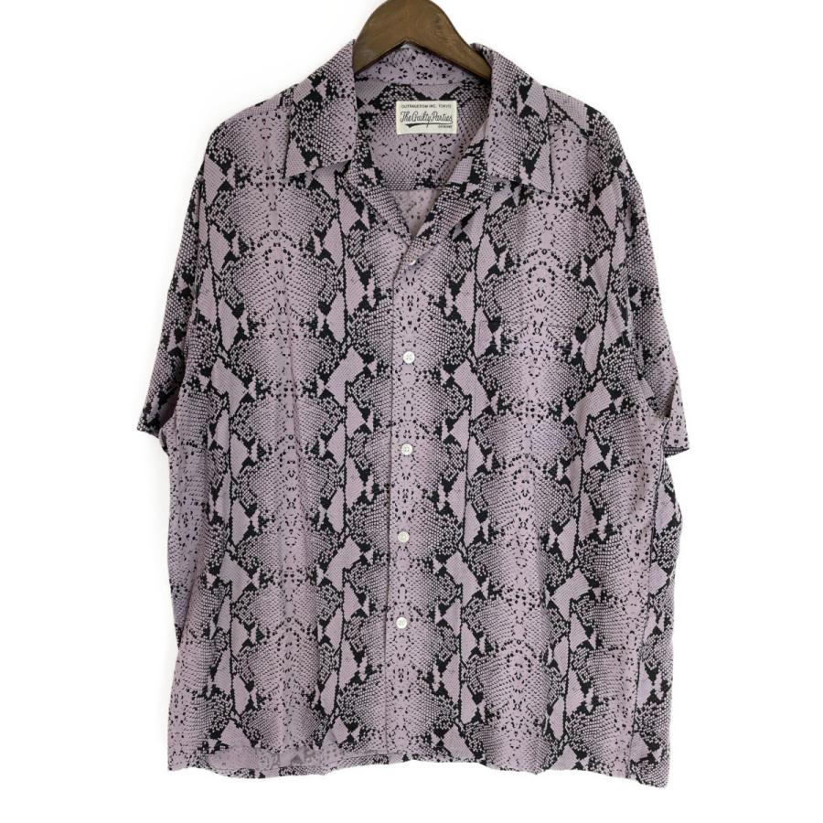 WACKO MARIA ワコマリア パープル パイソン柄 アロハシャツ XL WACKO MARIA ワコマリア パープル パイソン柄 アロハシャツ XL